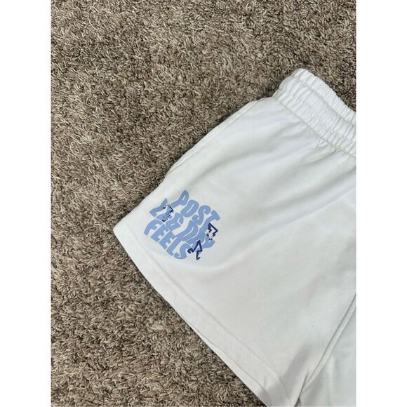 gymshark leg day short regular fit pull on cotton gym post leg day feels white S - Picture 4 of 10